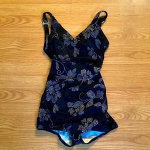 Black and white bathing suit